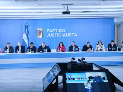Gobernadores peronistas en la sede del PJ nacional.