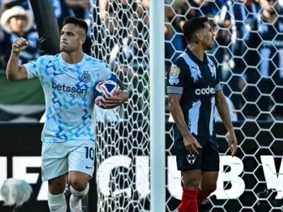Lautaro Mart�nez convirti� el gol del empate/ Fuente: X