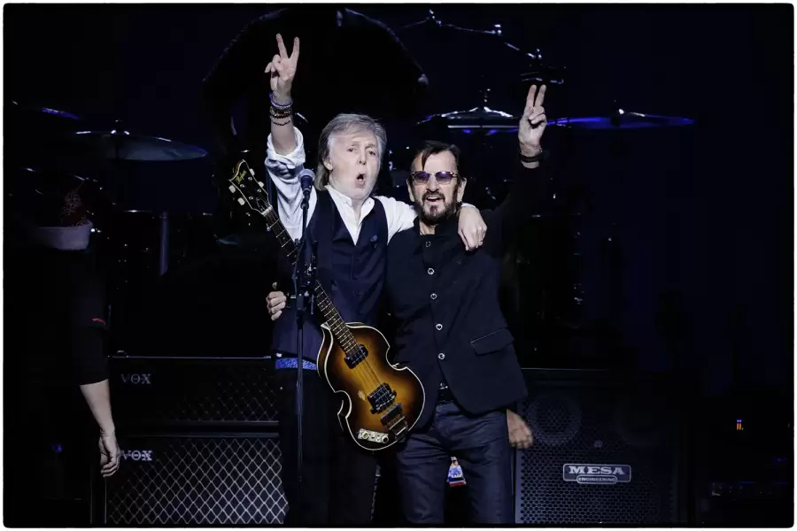 Paul McCartney y Ringo Starr en diciembre del año pasado.