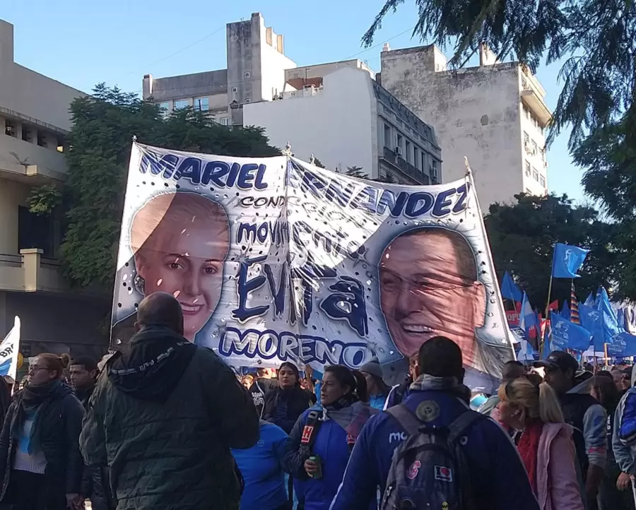 Marcha en favor de Cristina Kirchner.