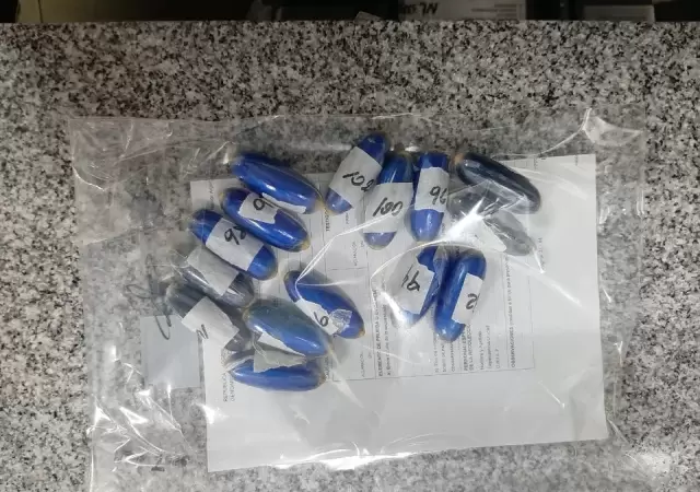 Capsulas de coca�na/ Fuente: Gendarmer�a