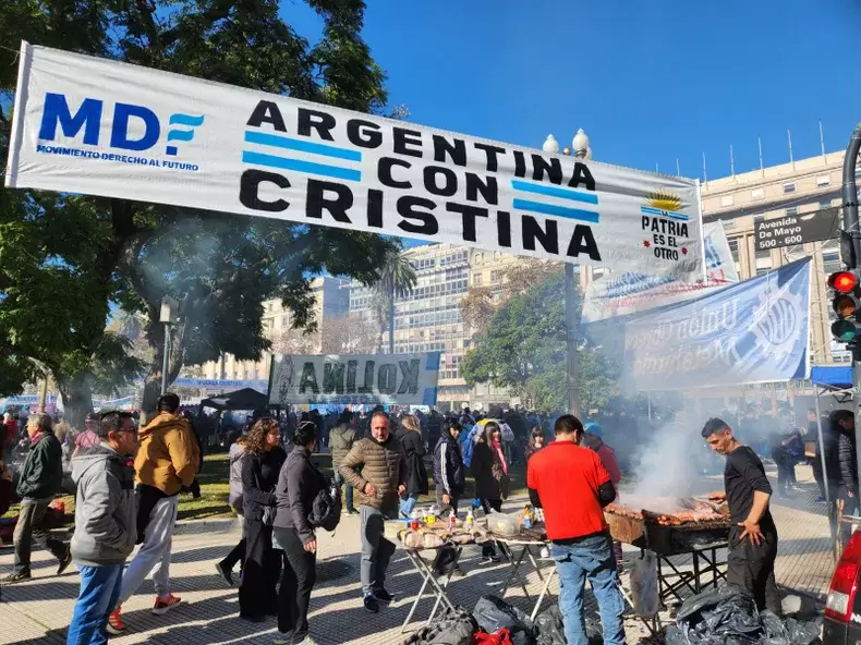 Expresión popular en Avenida de Mayo