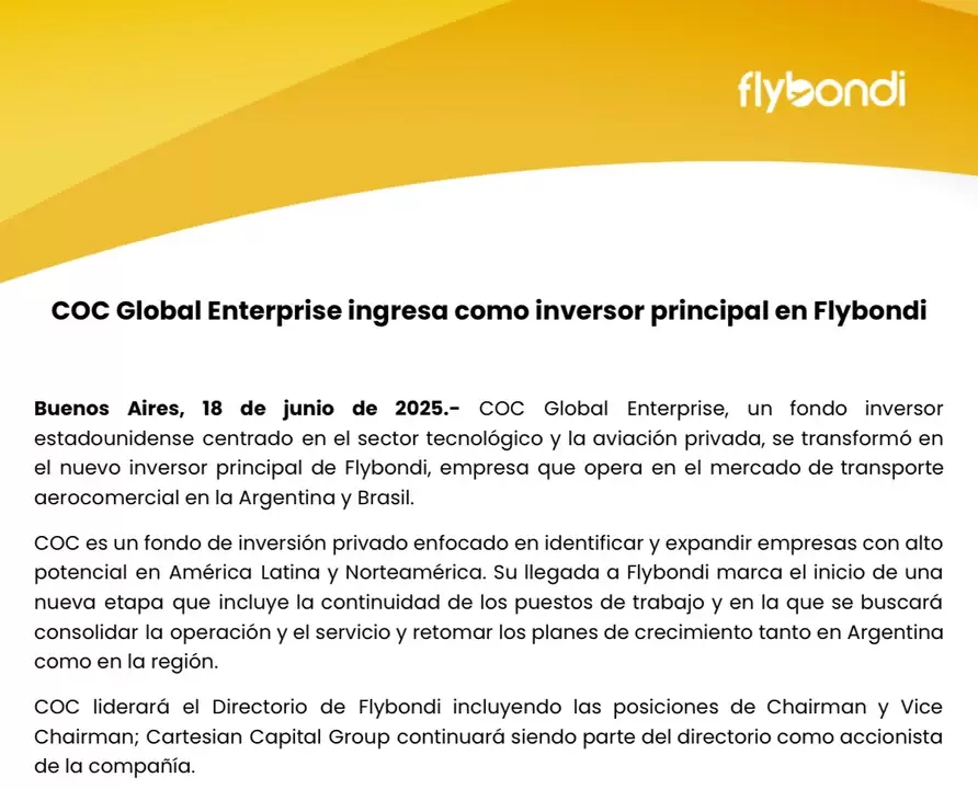 Flybondi.