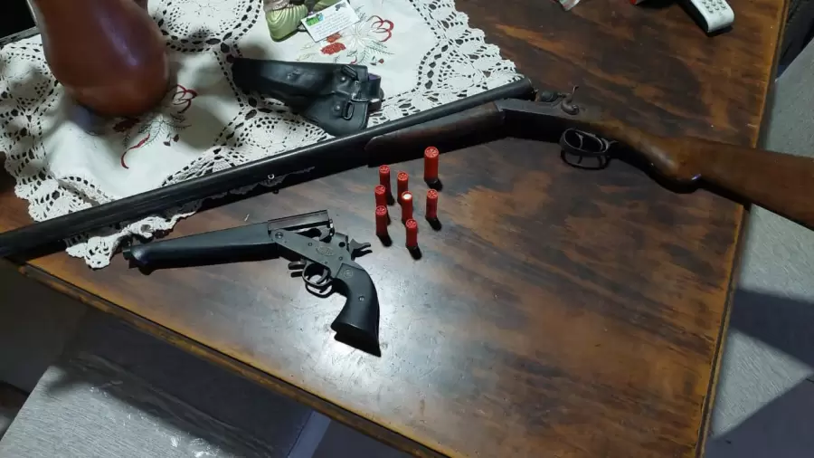Armas secuestradas.