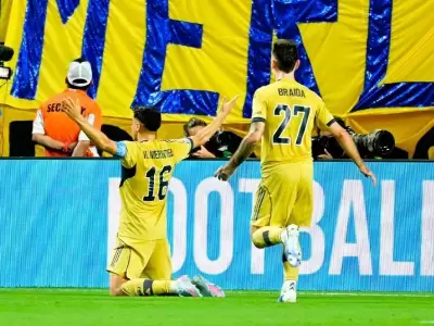 Miguel Merentiel marc� el gol del empate transitorio de Boca ante Bayern M�nich/ Fuente: X