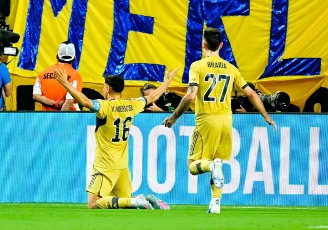Miguel Merentiel marc� el gol del empate transitorio de Boca ante Bayern M�nich/ Fuente: X