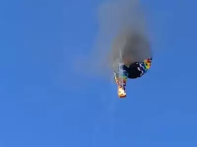 El globo en llamas