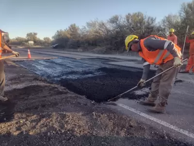 Arreglos en rutas de Mendoza.