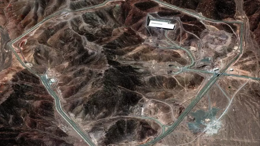 Lugar atacado por EEUU en territorio iraní