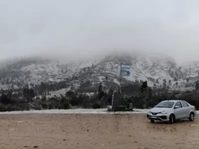 El inicio del invierno qued� registrado este fin de semana con las fuertes nevadas registradas en Sierra de la Ventana y Pu�n.