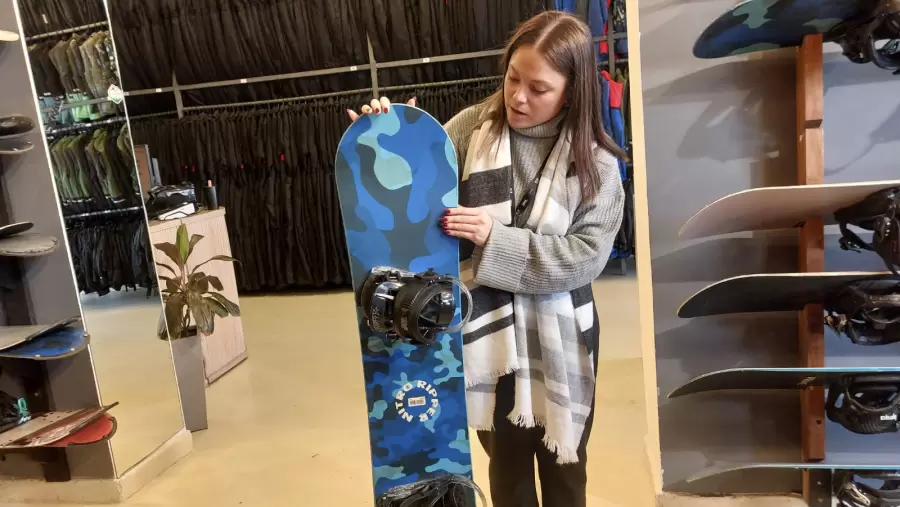 La tabla de snowboard es uno de los art�culos m�s buscados.
