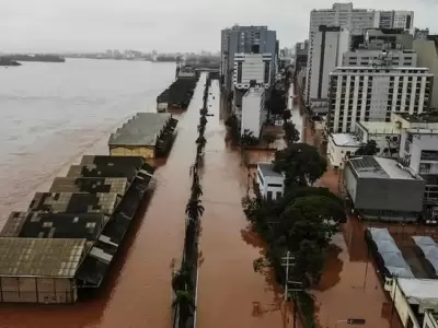 Otra vez se cierne la sombra de terribles inundaciones sobre la urbe brasile�a.