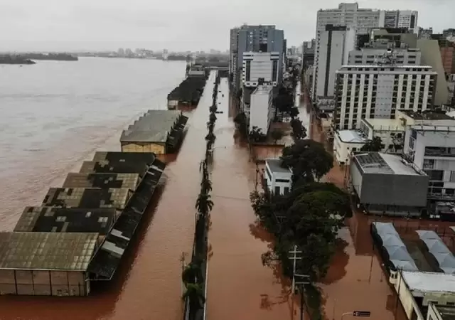 Otra vez se cierne la sombra de terribles inundaciones sobre la urbe brasile�a.