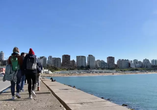 Mar del Plata en invierno.