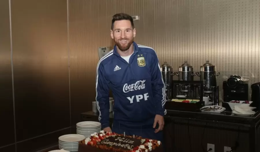 Lionel Messi cumpliendo años en competencias de la Selección argentina/Fuente: X