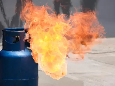 Garrafa de gas.