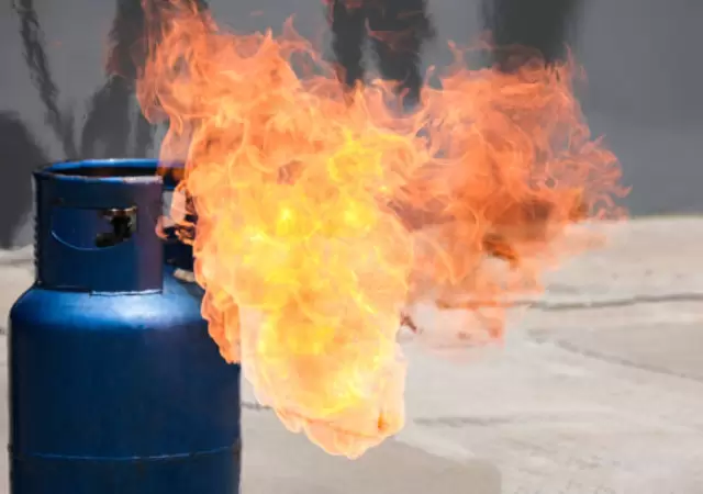 Garrafa de gas.