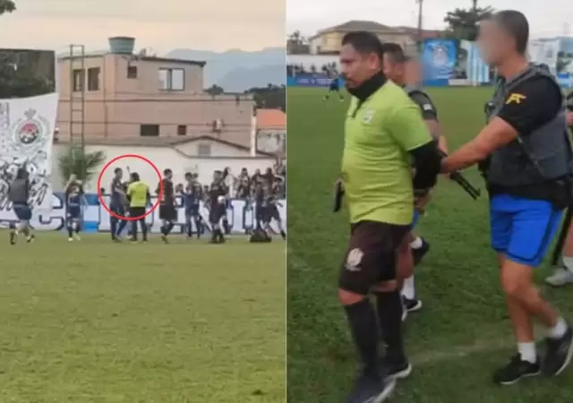 �rbitro es detenido en pleno partido por presuntos v�nculos con el narcotr�fico.