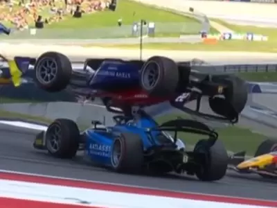 Accidente en la F2/ Fuente: Captura de video