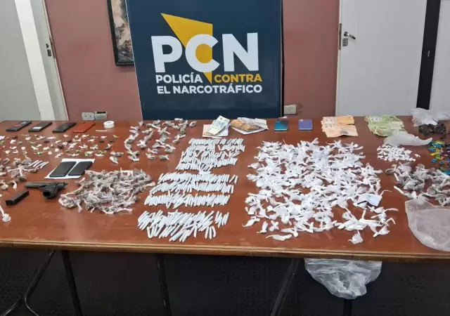 Megaoperativo que desmantel� una red de narcotr�fico liderada por La Yaqui/ Fuente Ministerio de Seguridad