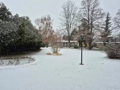 Por las intensas nevadas registradas en Mendoza, la DGE decidi� suspender las clases. Foto: Gentileza Paola Herrada