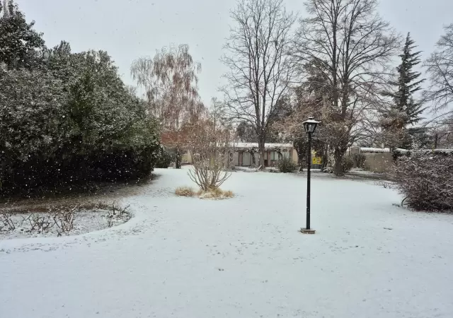 Por las intensas nevadas registradas en Mendoza, la DGE decidi� suspender las clases. Foto: Gentileza Paola Herrada