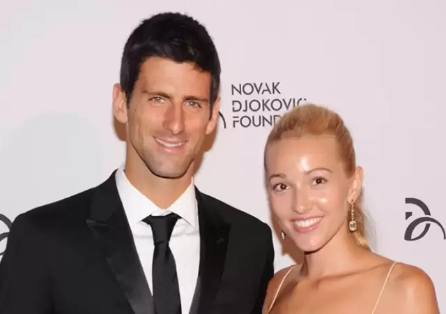 Novak y su esposa en una celebraci�n de la Fundaci�n que lleva su nombre