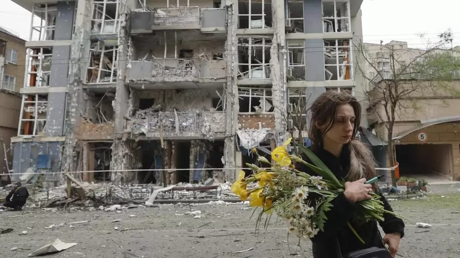 Destrucci�n en ciudades ucranianas
