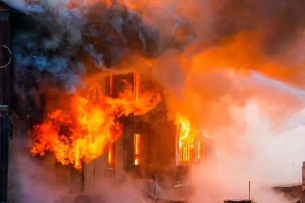 Incendio en San Martín.
