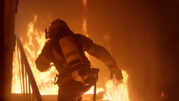 Incendio en San Martín.