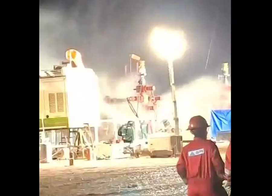 El incidente ocurri� en el pozo identificado como Ech wp-057, en Lindero Atravesado.