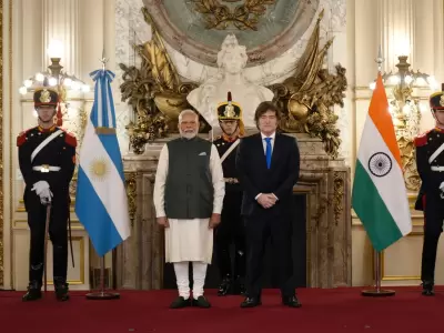 Javier Milei recibi� al primer ministro de India, Narendra Modi.