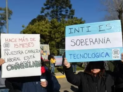 Trabajadores del Inti se manifestaron en la General Paz/ Fuente: Web