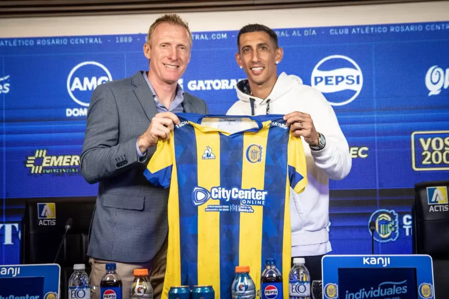 Di Mar�a fue presentado en Rosario Central