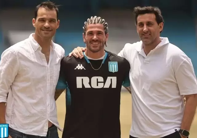 Saja, De Paul y Diego Milito