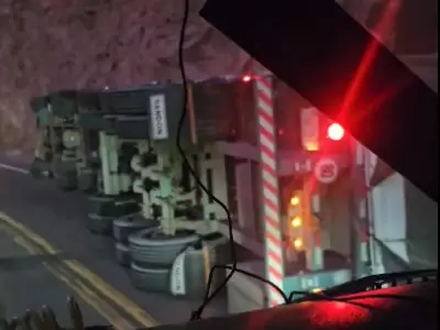 Paso Cristo Redentor habilitado tras vuelco de cami�n en zona de Cortaderas.