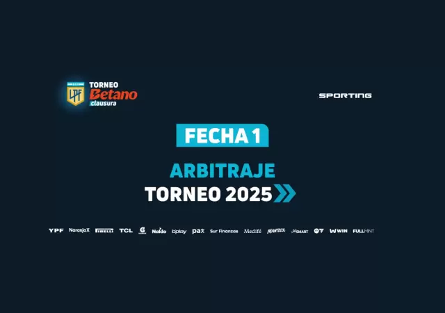 �rbitros para el debut de los mendocinos.