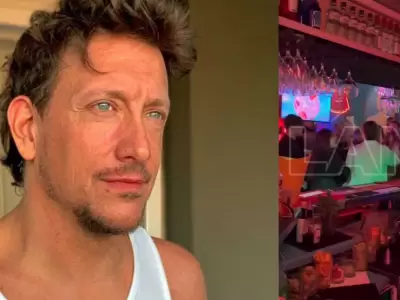 Nicol�s V�zquez lo captaron bailando muy cerca con una actriz.