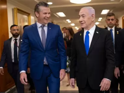 Netanyahu visit� el Pent�gono con palabras de reafirmaci�n de la alianza militar entre ambas naciones.