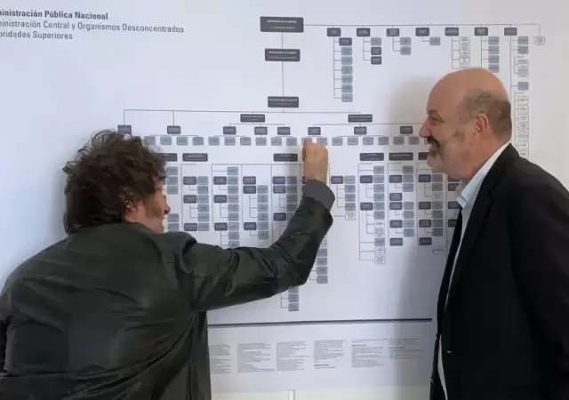 El presidente libertario ha considerado como estrat�gica la labor del ministro y su equipo para reorganizar los organismos p�blicos.