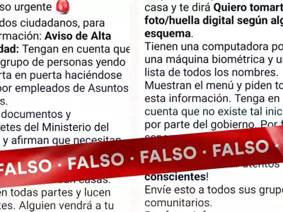 Alerta falsa: no existen 'falsos funcionarios' tocando puertas en la Argentina