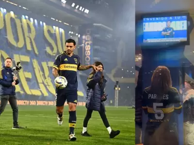 El tierno video se volvi� viral en redes y emocion� a todos los hinchas xeneizes.