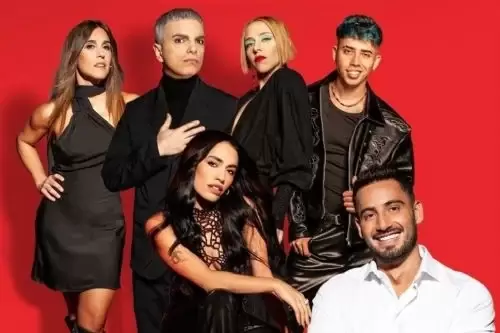 Sole Pastorutti, Ale Sergi, Juliana Gattas, Luck Ra, Lali Espósito y Nico Occhiatto.