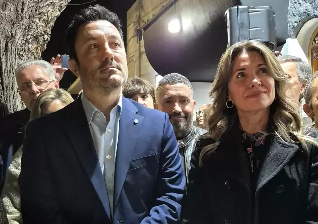 Luis Petri y Griselda Petri en la inauguraci�n de la sede de mendocinos por el futuro en San Martin/ Fuente: Instagram