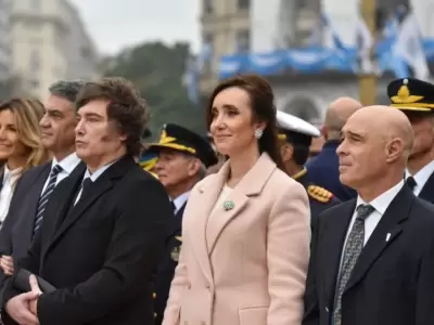 Javier Milei y Victoria Villarruel cuando la relaci�n entre ambos era normal. (Foto: archivo web)