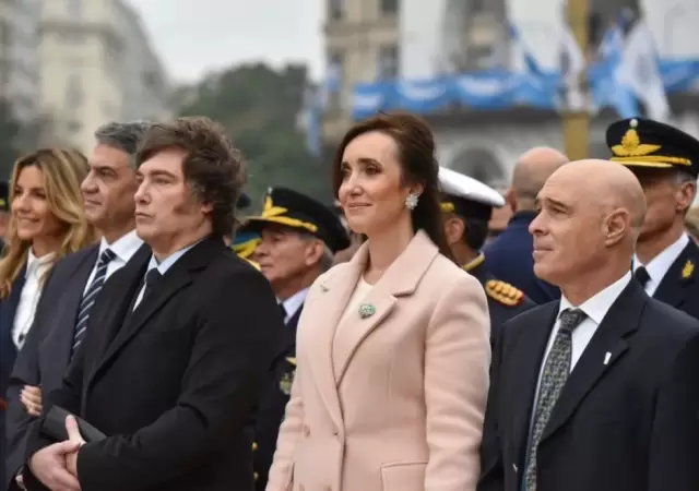 Javier Milei y Victoria Villarruel cuando la relaci�n entre ambos era normal. (Foto: archivo web)