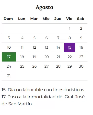 El d�a no laborable con fines tur�sticos ya fue confirmado oficialmente