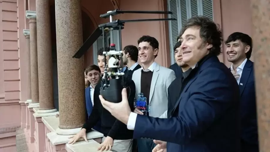 En el balc�n de Casa Rosada