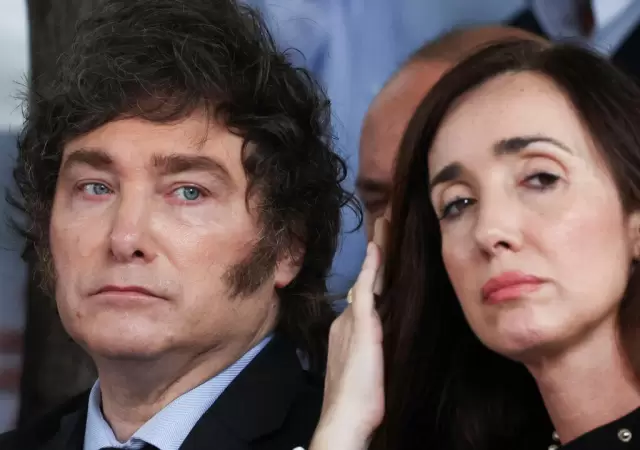 El presidente Javier Milei y Victoria Villarruel, enfrentados pol�ticamente. (Foto: archivo web)