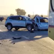 Choque en cadena en Palmira: dos heridos y tr�nsito colapsado en la Ruta 7